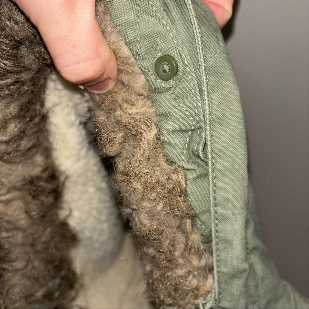 GAP Kids Olive Green Hooded Jacket Size 5 - Picture 6 of 6